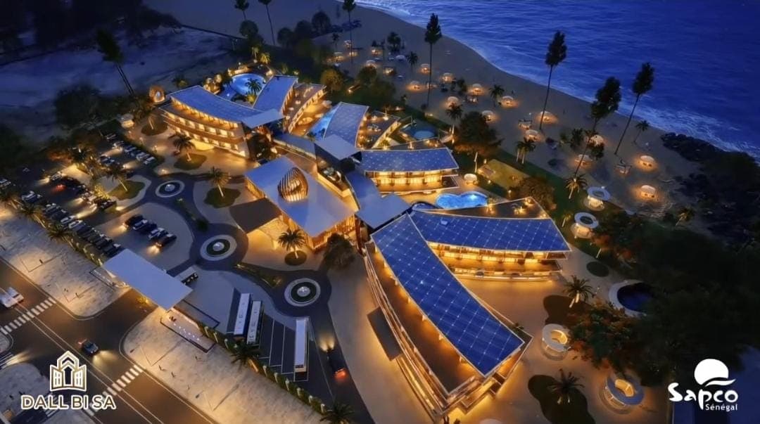 Palmera Hôtel & Resort — Vue aérienne nocturne